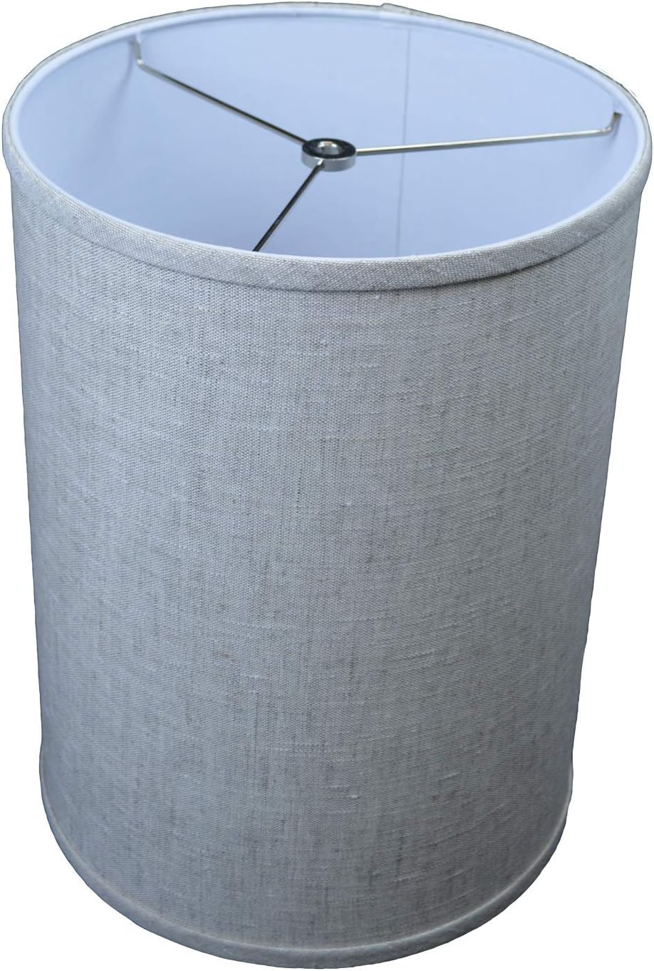 FenchelShades.com Lampshade 11" Top Diameter x 11" Bottom Diameter 15" Height Cylinder Drum USA Made (Designer Linen Oatmeal)