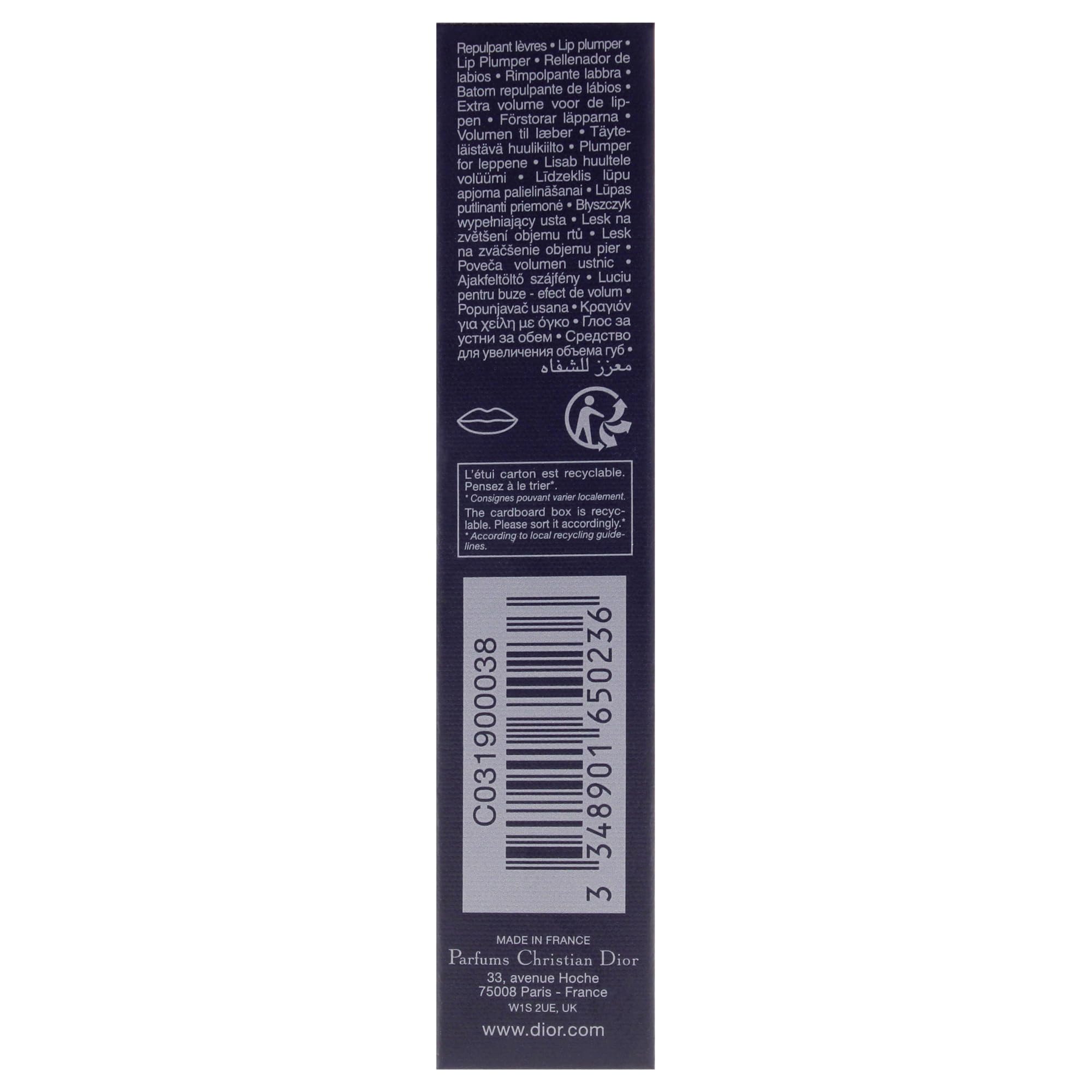 Dior Addict Max Barra De Labios 038 1Un Cura della persona e salute