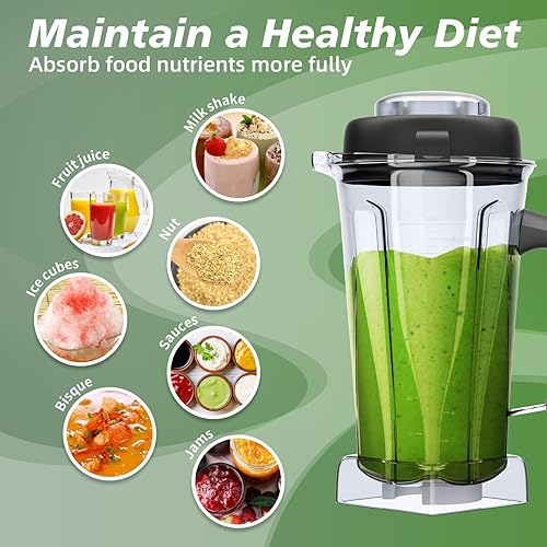 Miniatura 6 de Para jarra licuadora vitamix, jarra de repuesto para vitamix, contenedor de vitamix 64 oz 5200 5000 5500 6300 7500 A2300 Pro200 500 750 Vita-Prep