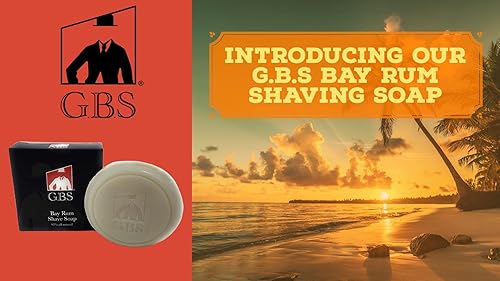 Miniatura 62 de Gents Jabón de afeitar de sándalo para hombre, barra natural con manteca de karité y glicerina para espuma rica, 3 onzas