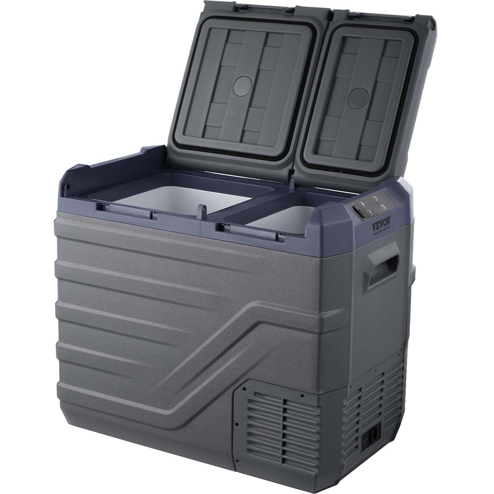 VEVOR Frigorifero per Auto Congelatore Portatile Doppia Zona 40 L 12 Volt -20~20℃ Compressore 12/24V CC 100-240V CA