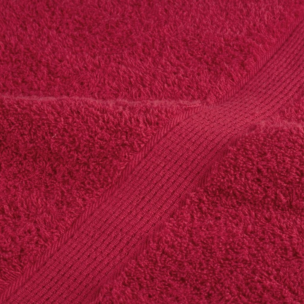 Furniture Select Premium Duschtücher SOLUND 10 Stück rot 70x140 cm 600 g/m²