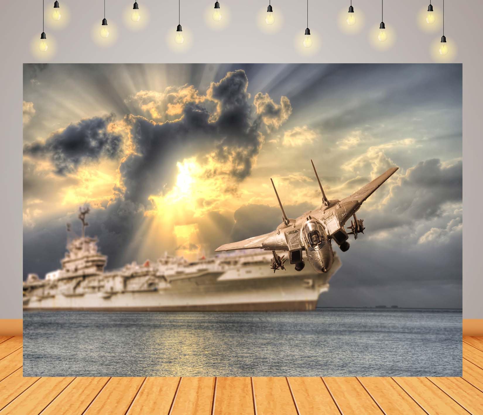 Ilitary Fighter Backdrop For Birthday, 7x5ft Vinyl, Aircraft Force - View #10
