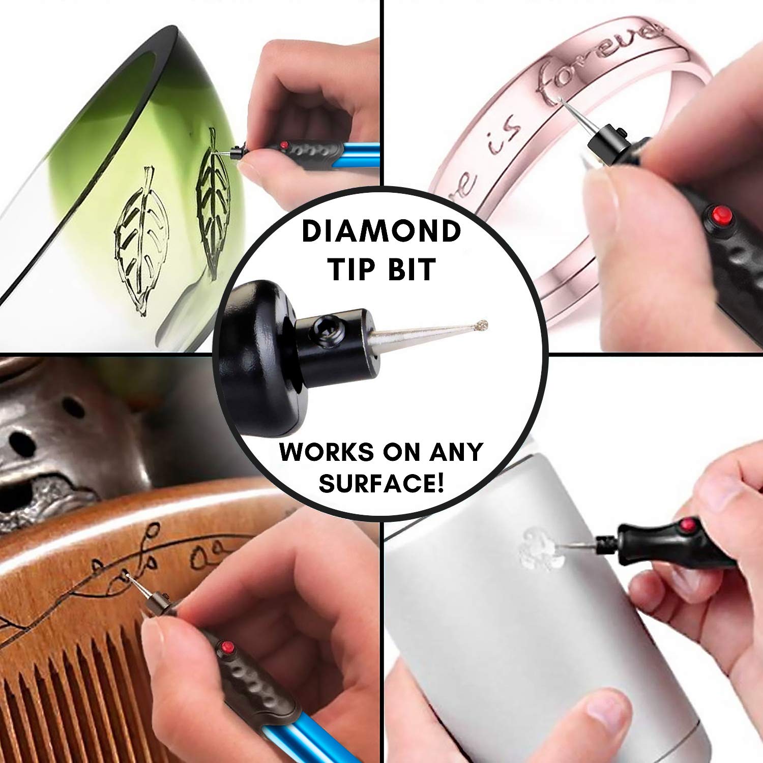 The Original Easy Etcher Includes 10 Stencils Portable Precision