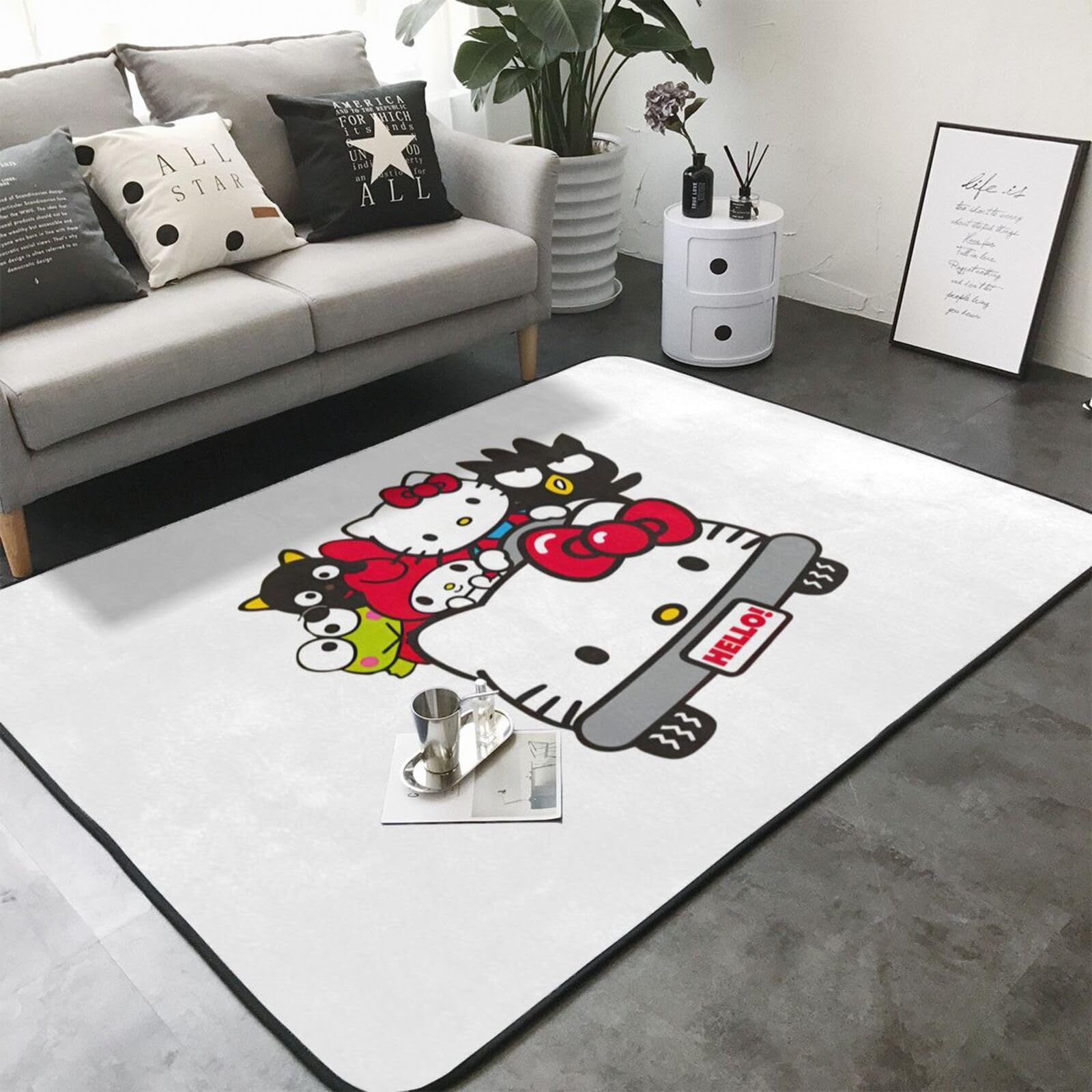 Amazon｜カーペット ハローキティ (1) ラグマット 絨毯 203x148cm