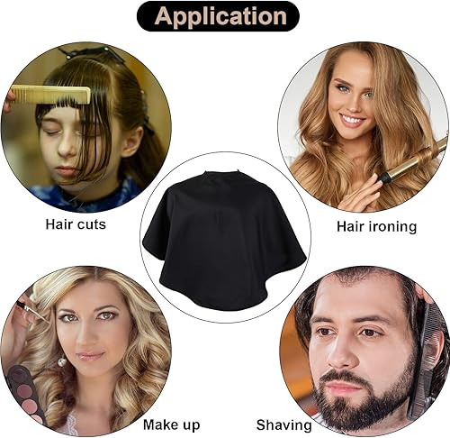 Miniatura 7 de Babero impermeable para salón de belleza, 2 unidades, para peluquería, tinte para peluquería, para clientes y artistas