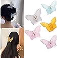 2 Pack Metal Hair Claw Clips,Hollow Triangle Hair Clips Medium Size Strong Grab Clips Shark Barrette Hair Clamps Hair Accessories Valentine's Day Gift for Thick Thin Hair(White and Gray)
