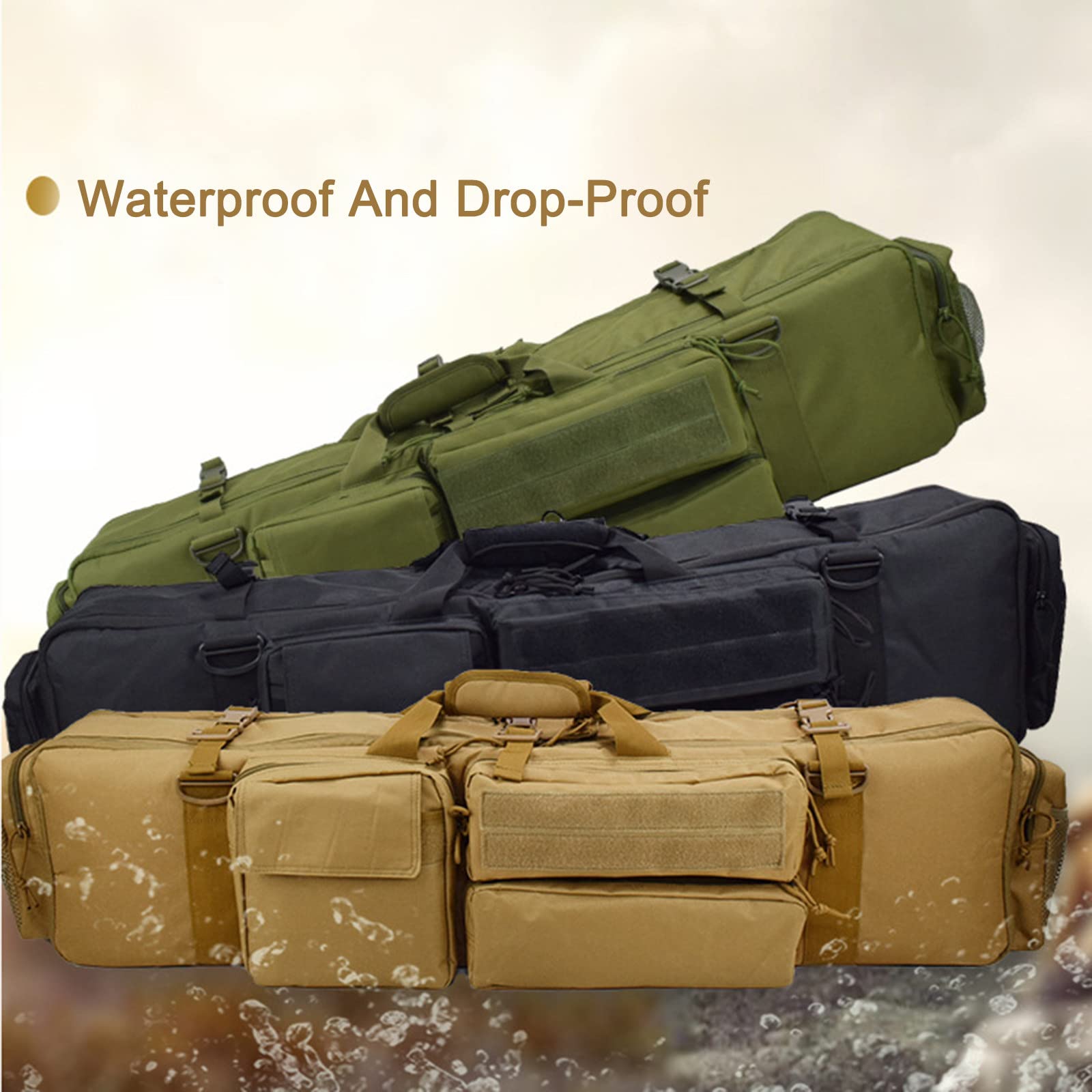 Amazon.co.jp: タクティカルデュアルガンバッグミリタリーハンティング  