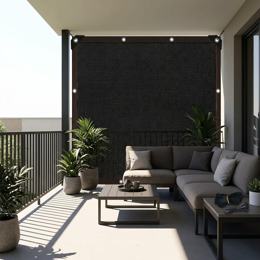 Malla sombra impermeable y transpirable 2x8 m toldo pesado exterior