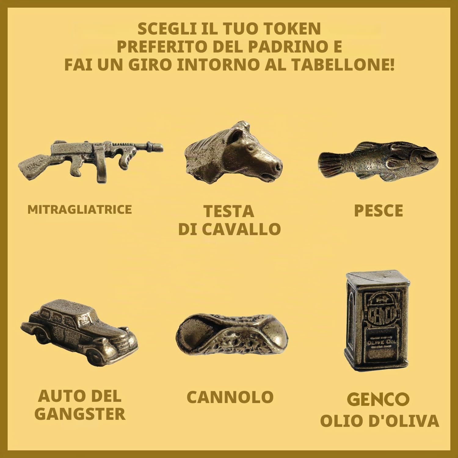 Winning Moves The Godfather Monopoly Board Game, Advance to Johnny Fontane, Kay Adams e Michael Corleone, espandere il vostro impero e scambiare la strada verso la vittoria, gioco 2-6 giocatori