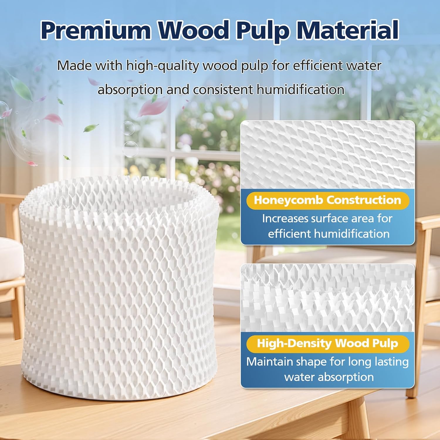 Humidifier Filter Replacement for Canopy Bedside & Nursery, 6-Pack