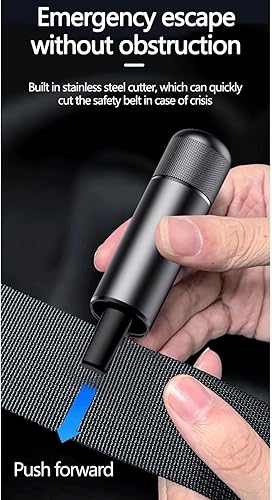 Miniatura 5 de Safehammer - Martillo de seguridad, martillo de seguridad para automóvil, martillo de cristal seguro, rompedor de ventana 2 en 1 de emergencia y