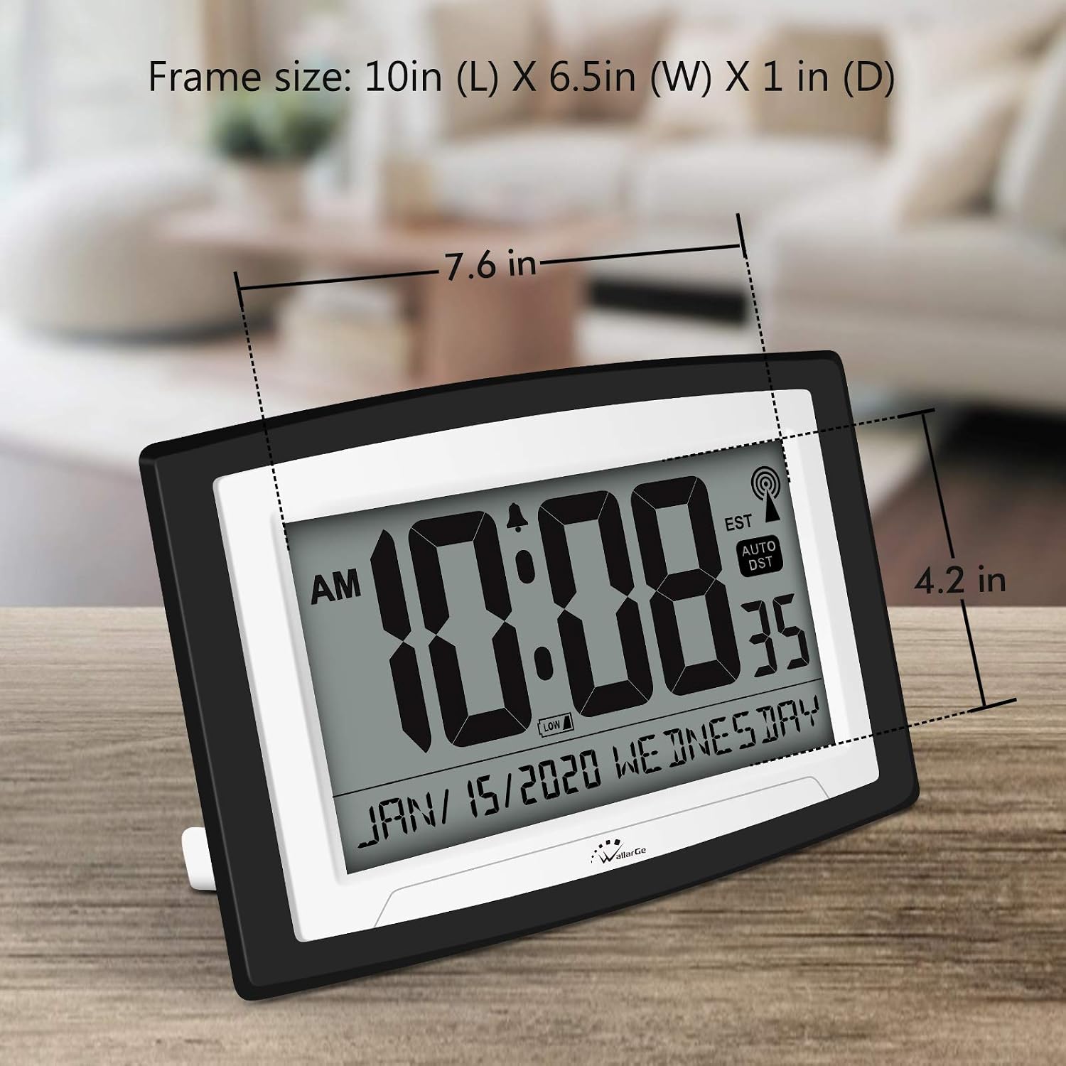 Buy Wallarge Atomic Wall Clock With Date And Day