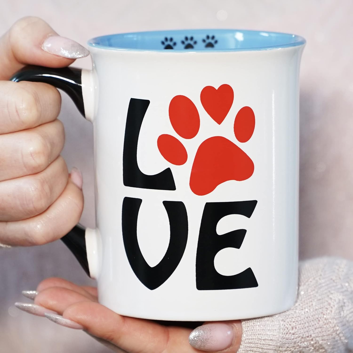 Cottage Creek Ceramic Dog Mom Coffee Mug, 16oz, Pawprint, Dog Lover Gifts - Image 5