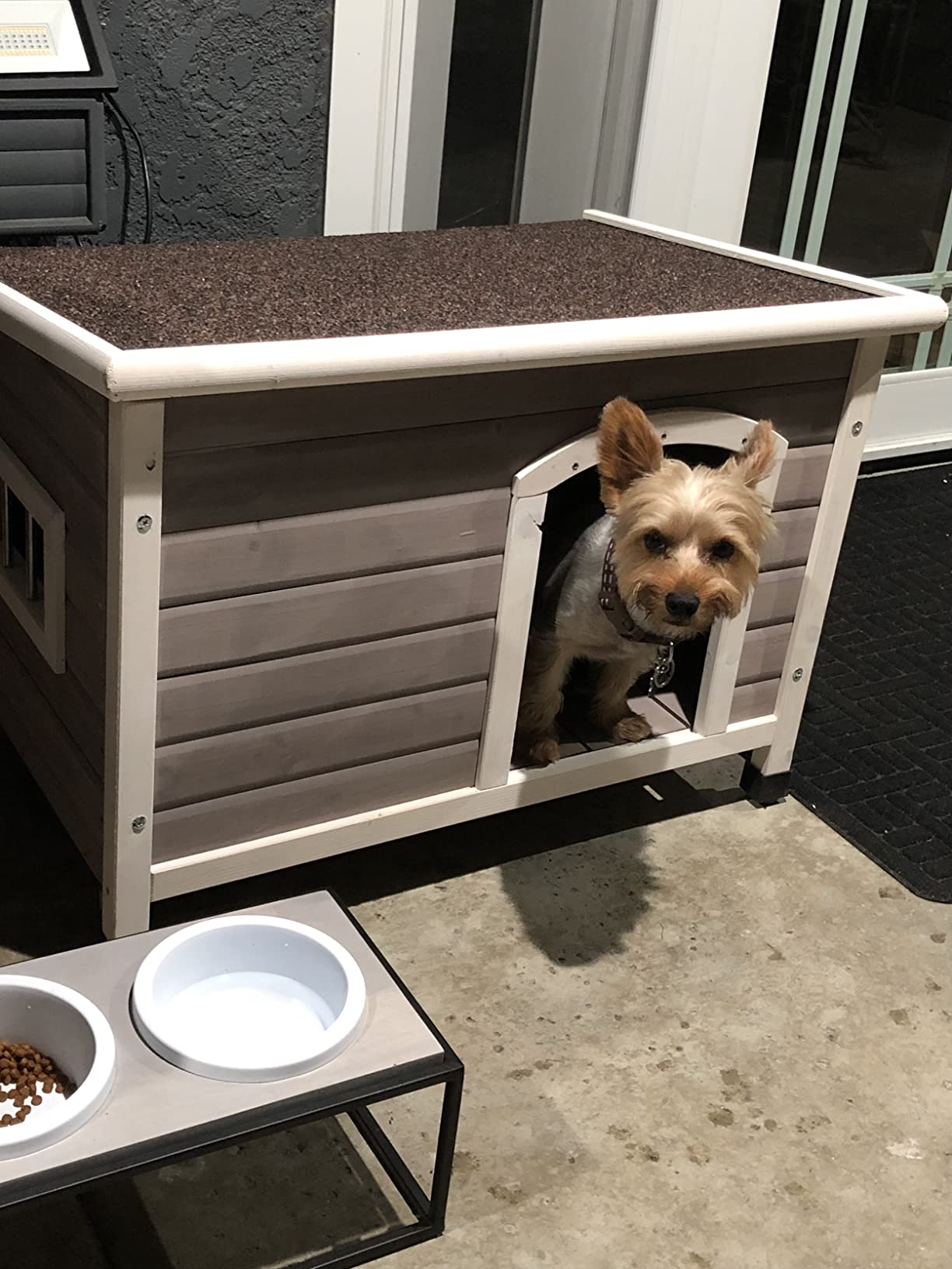 33/mo Finance 40" Wood Dog Houses Outdoor Insulated, Weatherproof Dog Houses Outside with