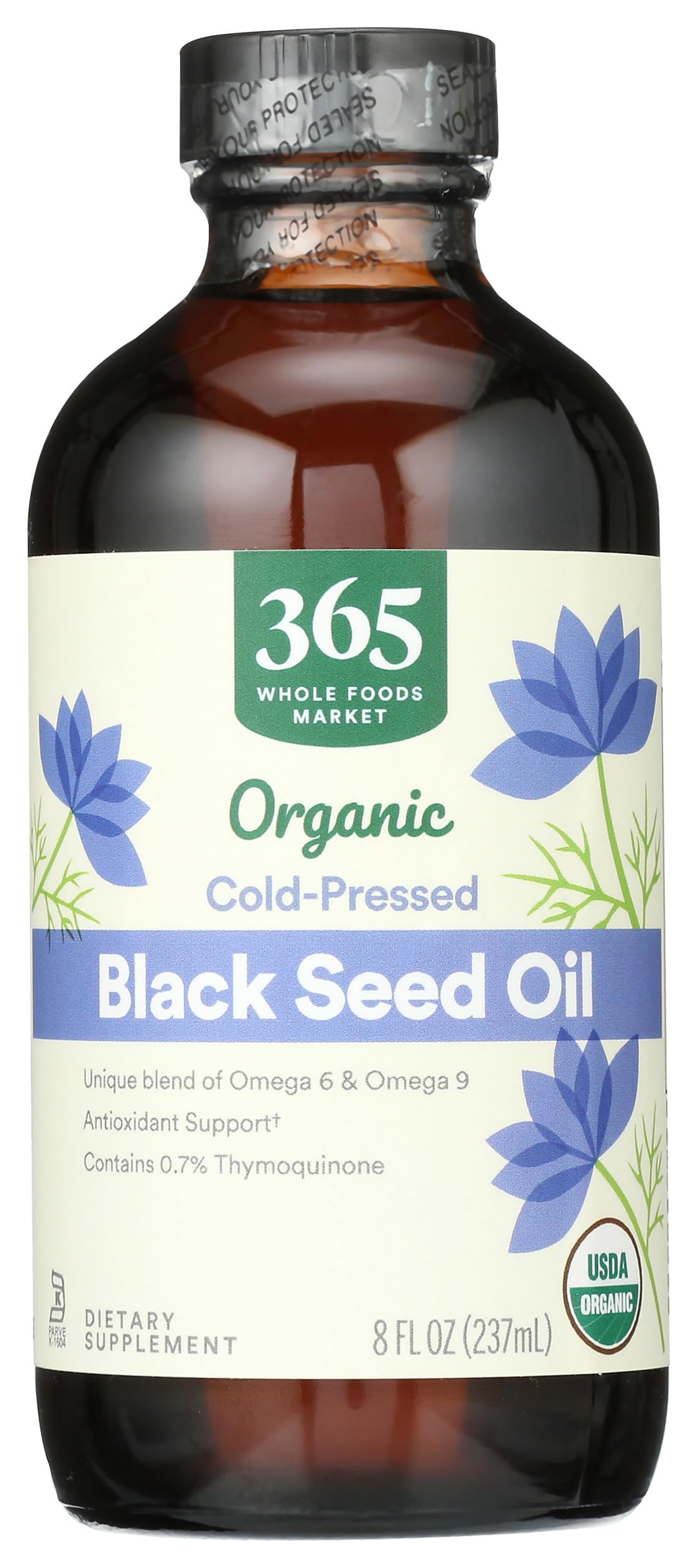 Whole Foods Market, Organic Black Seed Oil, 8 Fl Oz USDA Organic