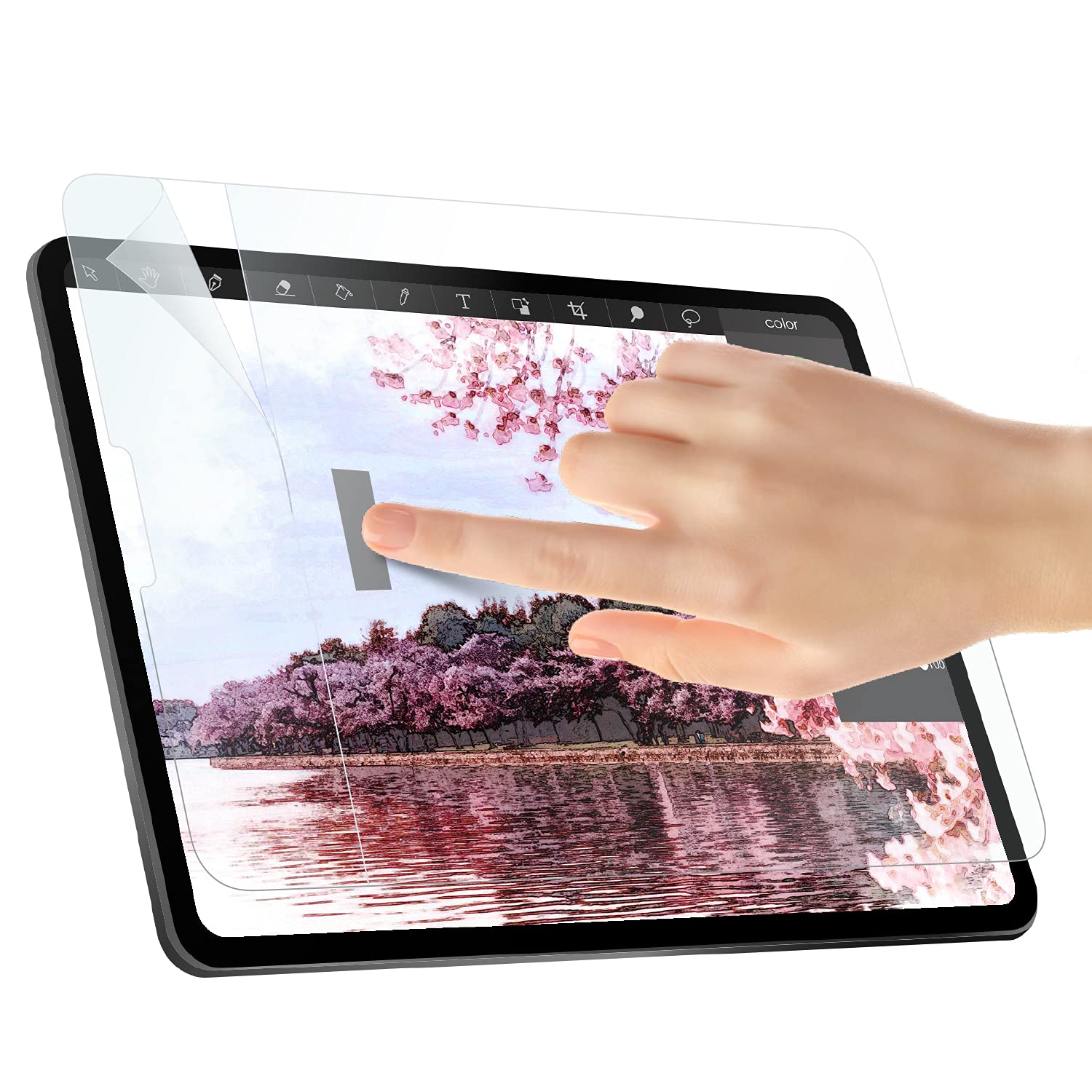 Elecom Pencil Feel Screen Protector Compatible With Ipad Air