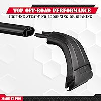 Vista 4 de KitsPro Barras transversales para portaequipajes de techo de 260 libras para Jeep Wrangler 2007-2026, Jeep Gladiator 2020-2026, barra transversal