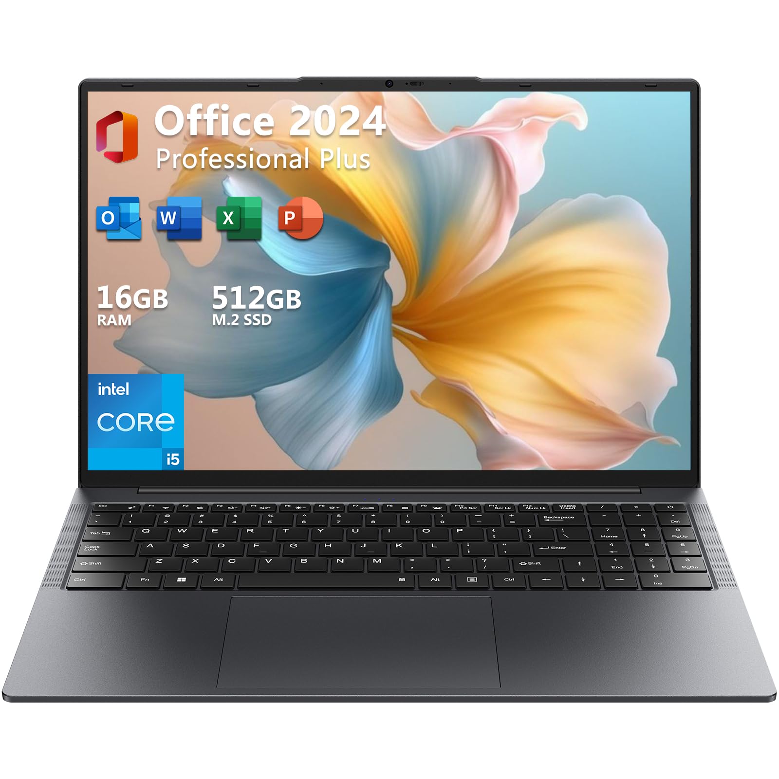 Eyy ノートPC Office2024 16型i5/16GB/512GB US EYY 16