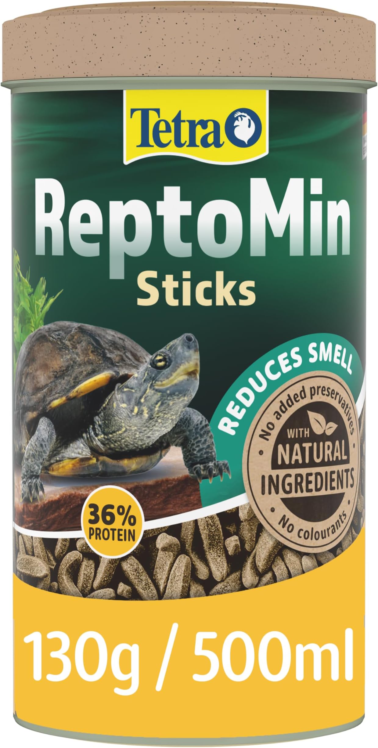 ReptoMin, Complete Food for Water Turtles, 500 ml