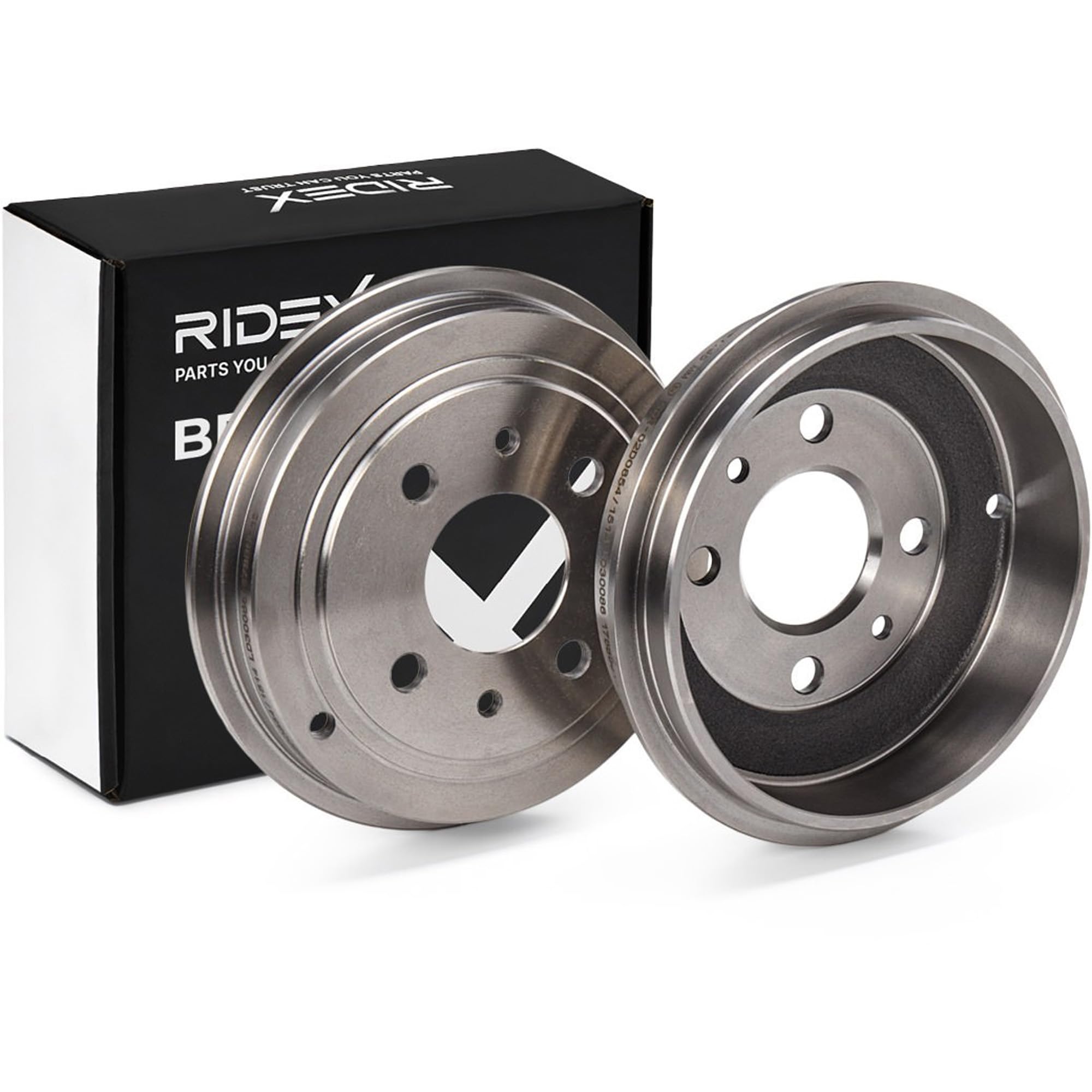 RIDEX 123B0038 2x Tamburo freno Posteriore Compatibilità con FORD KA RU8