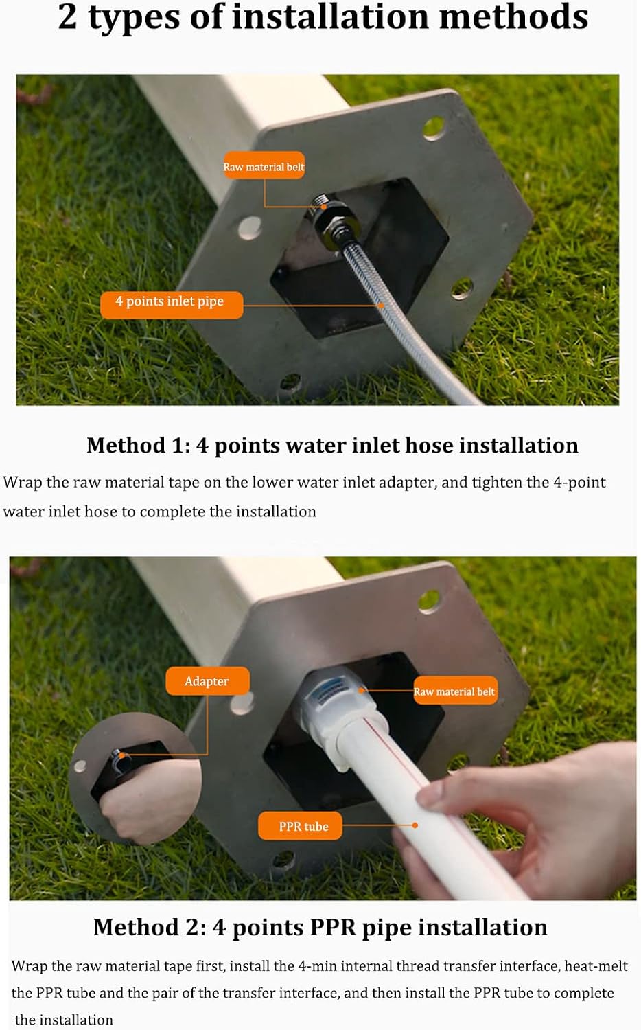 Floor Mounted Faucet Outdoor Water Pipe Vertical Fountain Irrigation Column,Stainless Steel Outdoor Faucet Column for Garden Anti Freezing Anti Ultraviolet Vertical Fountain Pump Water Pipe
