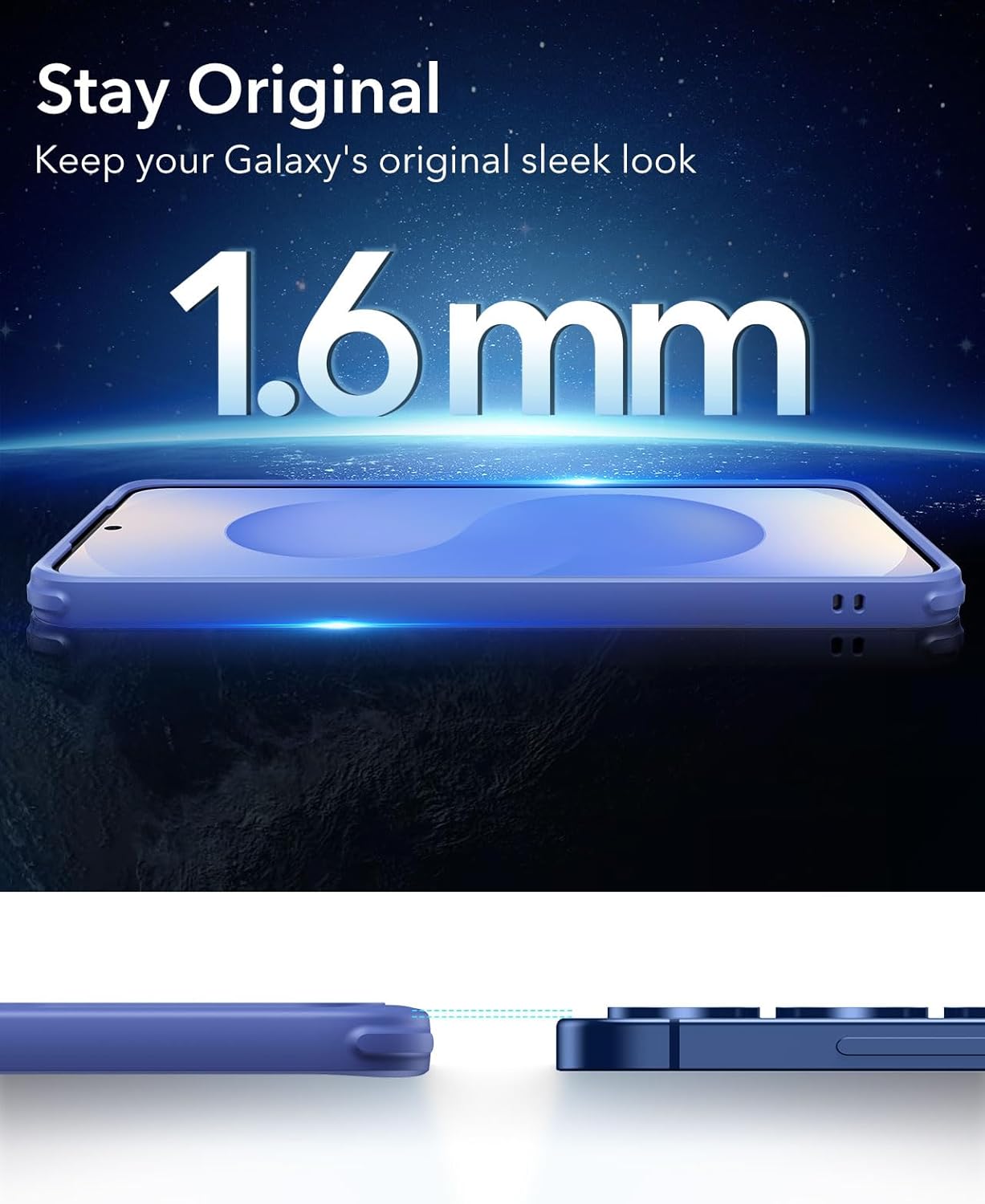 ESR for Samsung Galaxy S25 Plus Phone Case, Compatible with MagSafe, Magnetic Case for S25  Plus, Military-Grade Protection, Yellowing Resistant, Classic Series, Frosted Blue
