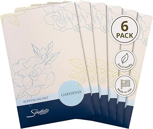 Miniatura 10 de FloralSimplicity Paquete de 6 sobres perfumados de azahar (primavera y verano), fragancia para el hogar de larga duración, ecológica, ambientador,