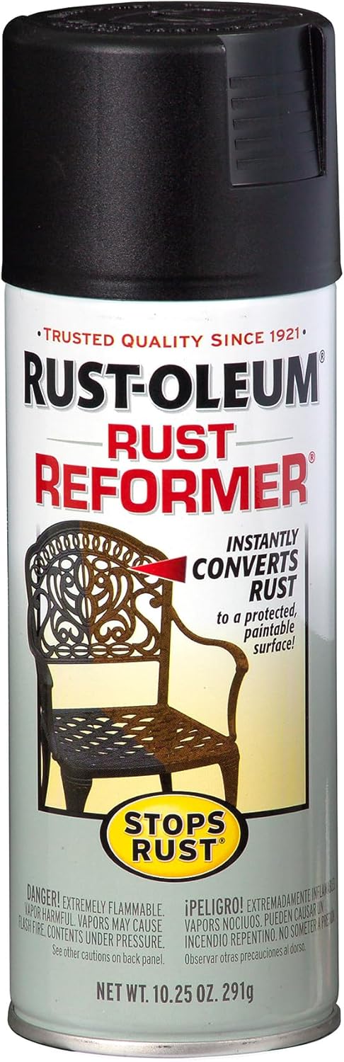 Rust-Oleum 215215 Stops Rust Rust Reformer Spray, 10.25 oz, Black
