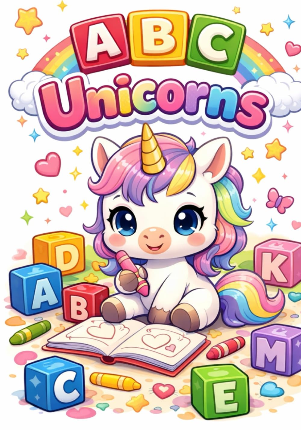 ABC Unicorns: Learn the alphabet with cute unicorn friends.