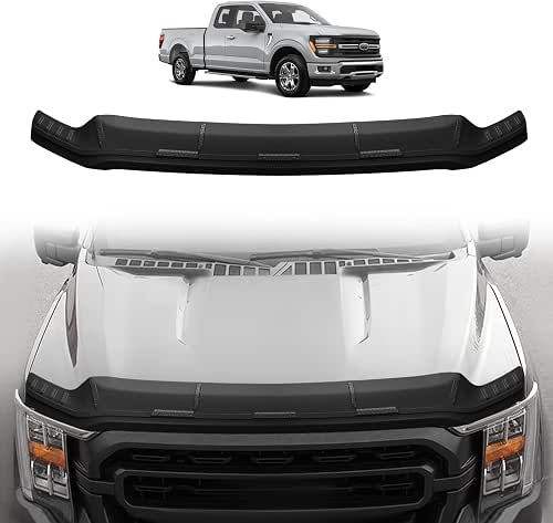 TripleAliners Hood Deflector Protector Compatible with 2021-2025 2026 Ford F150