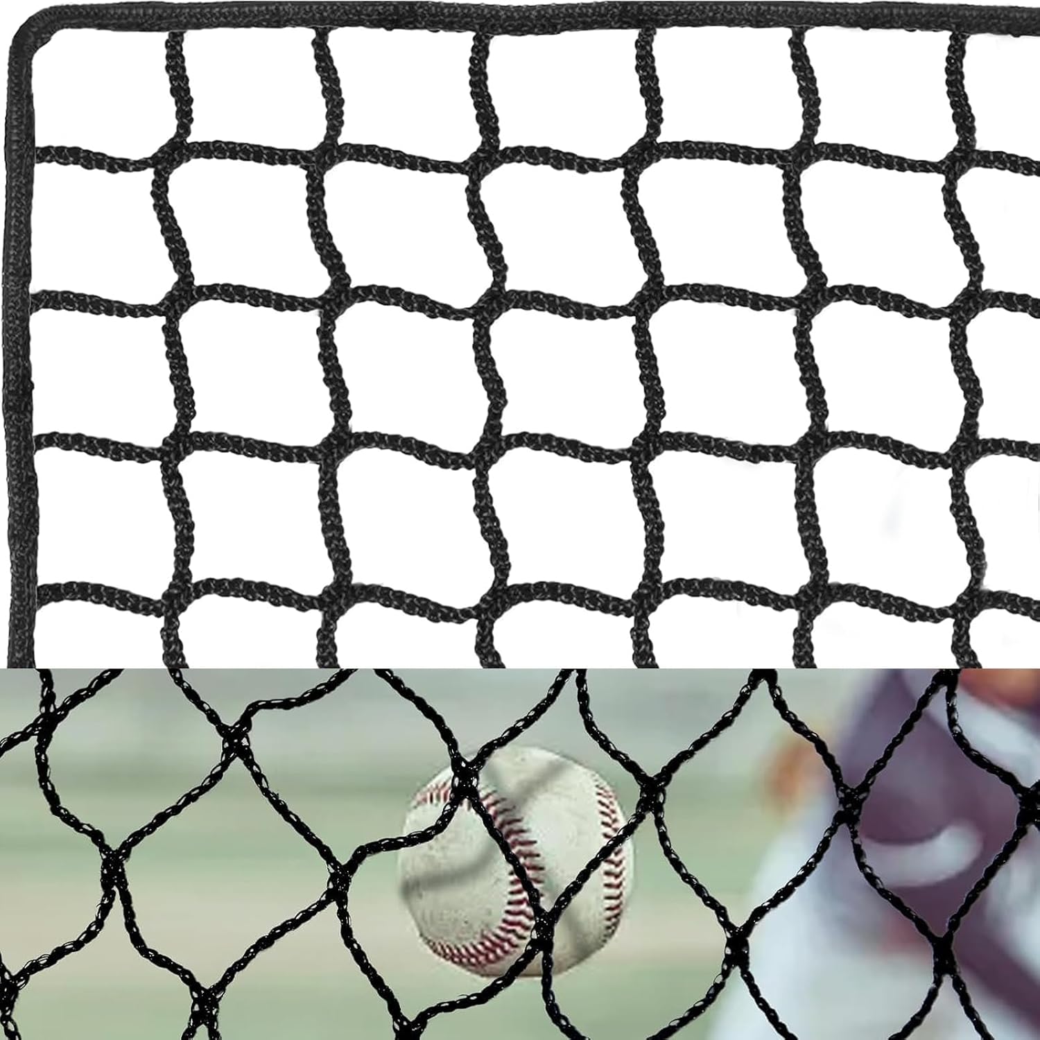Baseball Softball Backstop Net - 30x12FT Portable Sports Barrier for Training Hitting Pitching Practice - Backyard Outdoor