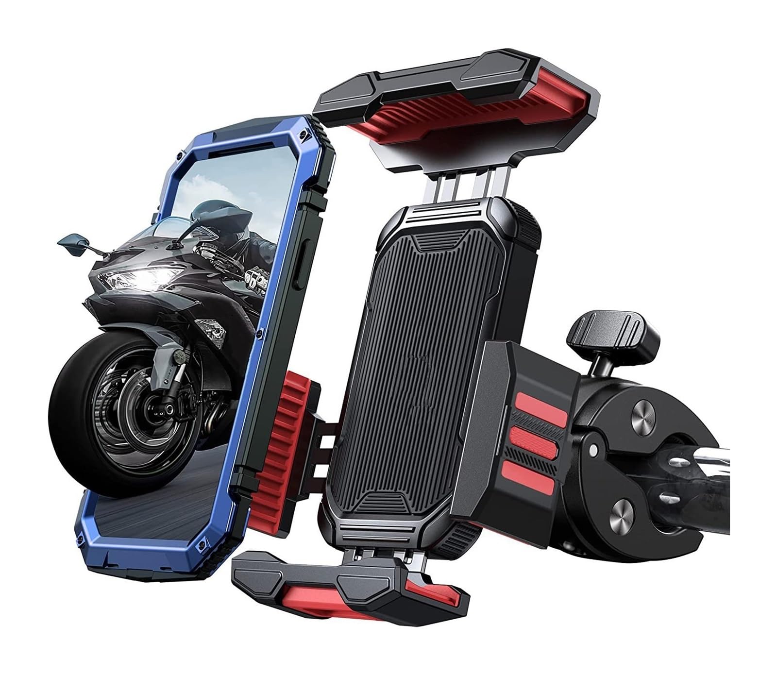 自転車用携帯電話マウント オートバイ用携帯電話マウント バイク電話ホルダー Amazon.co.jp: オートバイスマホホルダー 4.7-7 インチ