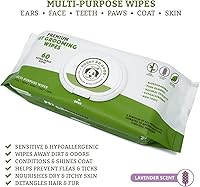 Vista 2 de Doggy Do Good Toallitas para mascotas (extra grandes) - 60 unidades (aroma a lavanda)