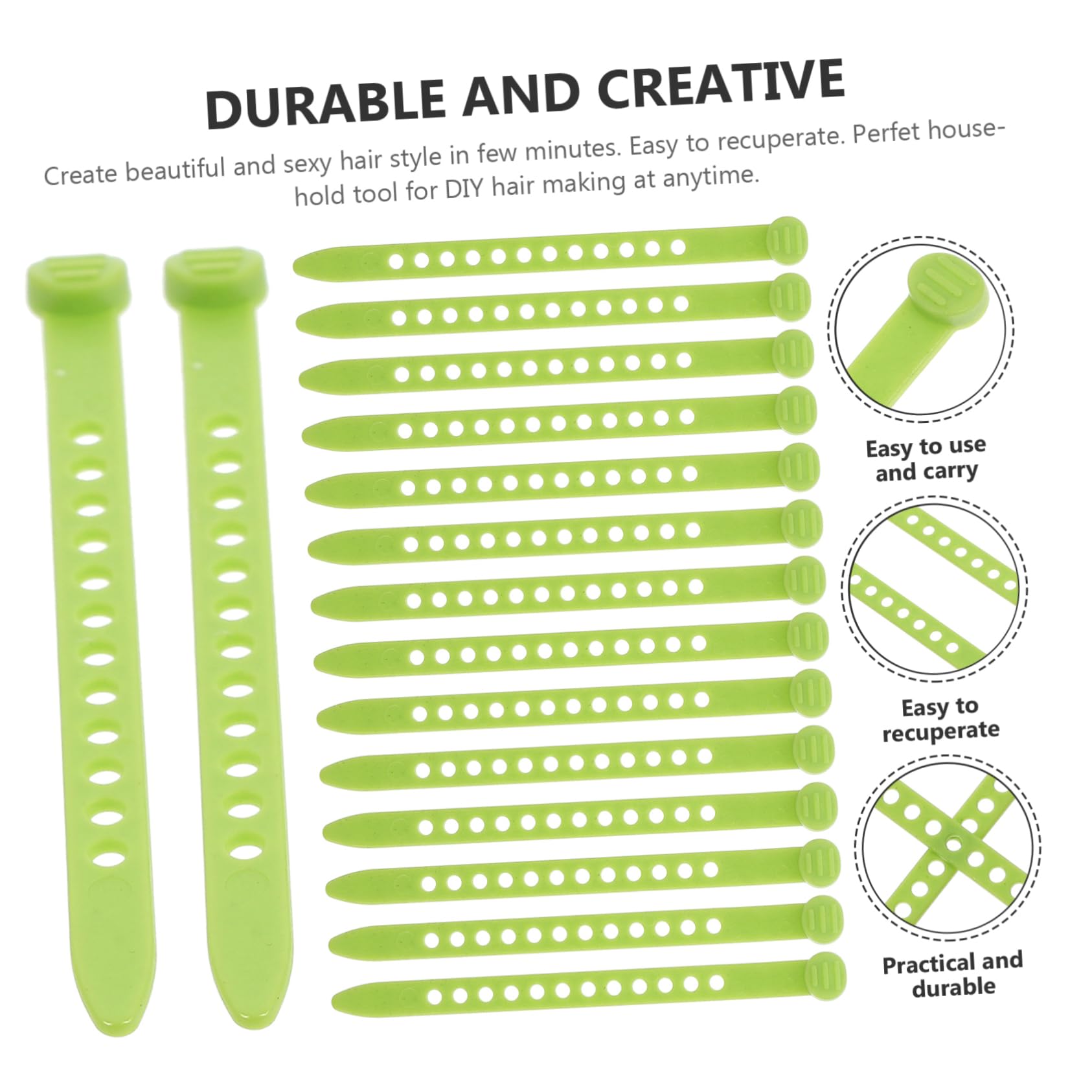 AUTSUPPL Diy Hair Curling Strips 50pcs Perm Bar Hairdressing Strips Hot Cold Perm Kit Random