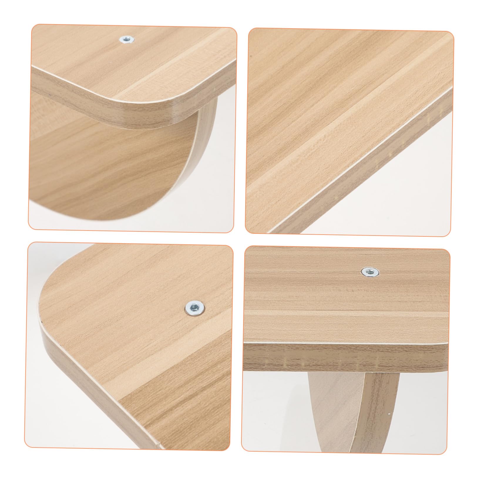 Gatuida Reposapiés y Color Aleatorio Mejorar la Postura Debajo del Escritorio de Madera Función Antideslizante Diseño Ergonómico para Aliviar la Presión para Oficina y Hogar