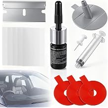Windshield Repair Kit, DIY Chip & Crack Fix, Resin, Syringe & Curing Film