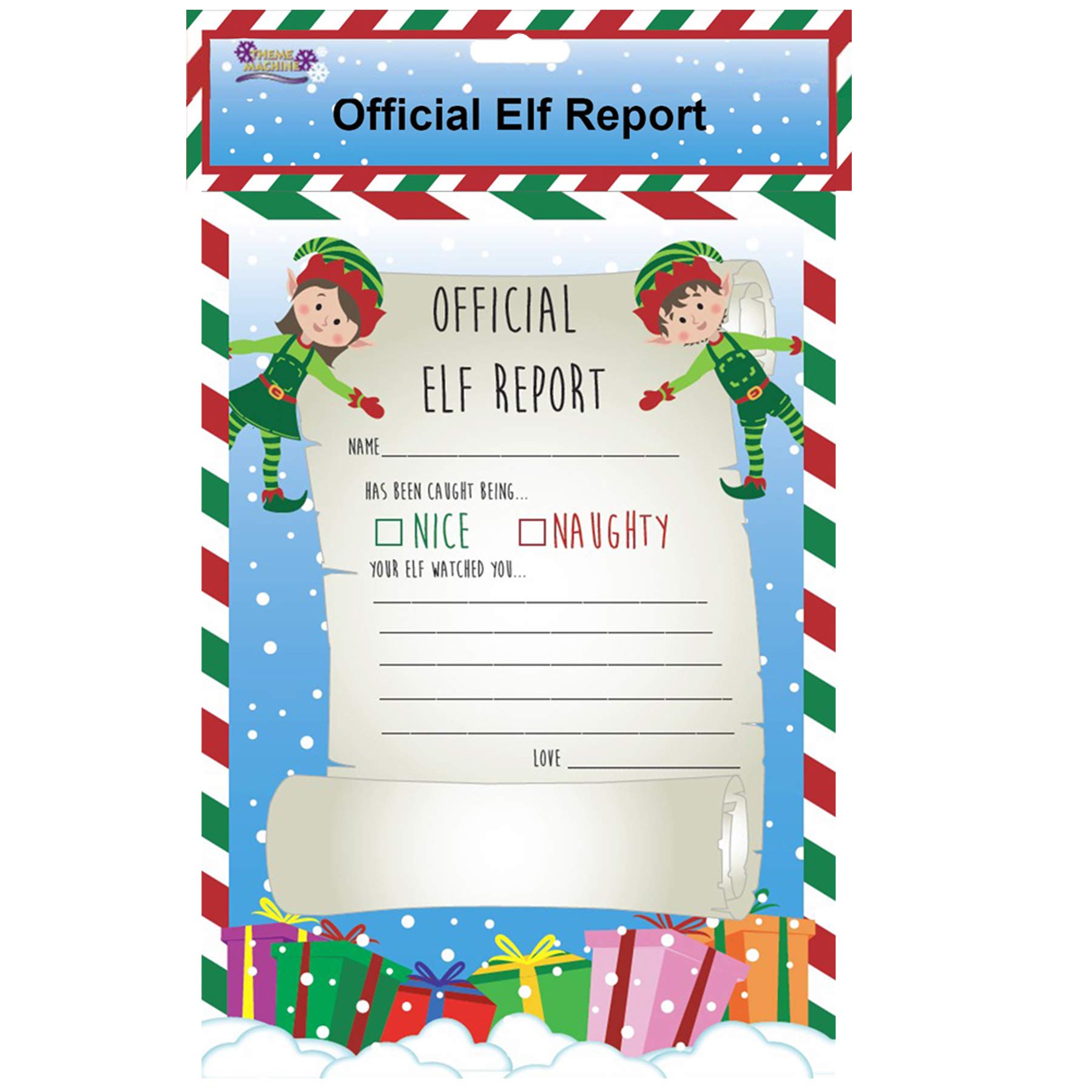 Theme Machine Christmas Elf Accessories - 25 Elf Reports