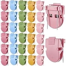 30 Pcs Plastic Cubicle Wall Clips for Fabric Walls Metal Points Cubicle Hooks Push Pin Clips with Non-Slip Texture for Notes Memos Photos in Office Organization 5 Colors
