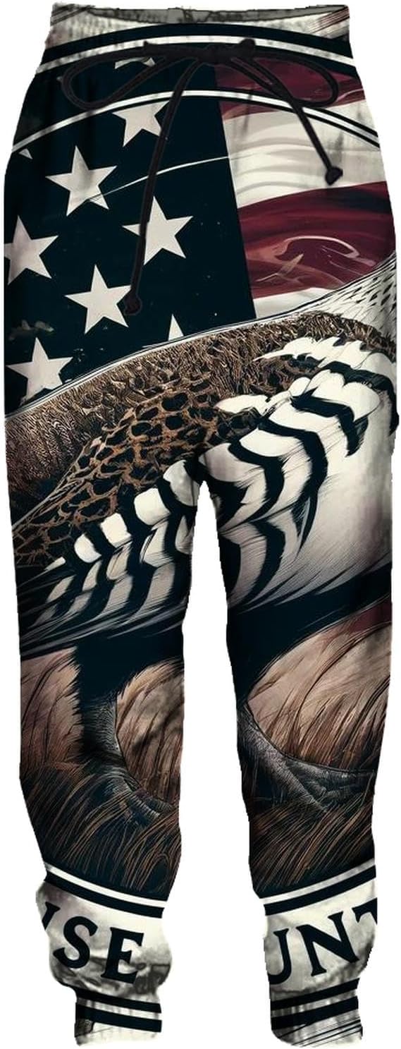 Unisex Grouse Hunting Shirt American USA Flag 3D Print Harajuku Hoodie Sweatshirt Zipper Pullover Jacket Hunter Gift