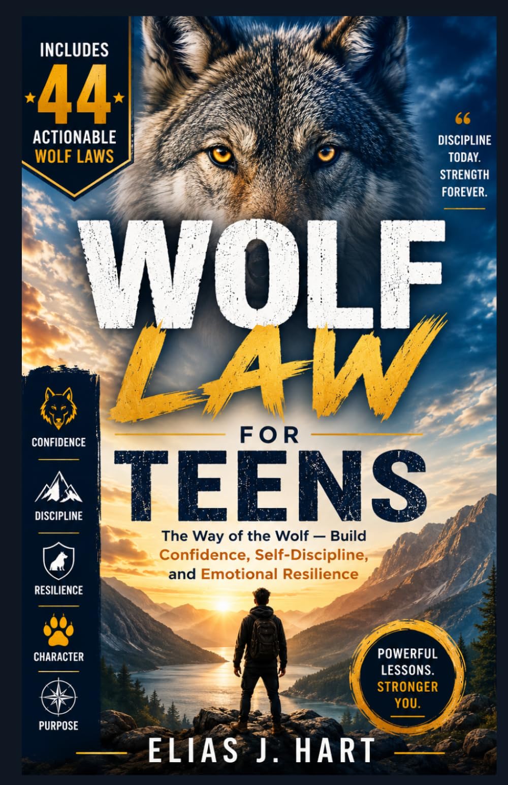 WOLF LAW FOR TEENS: The Way of the Wolf — Build Confidence, Self-Discipline, and Emotional Resilience