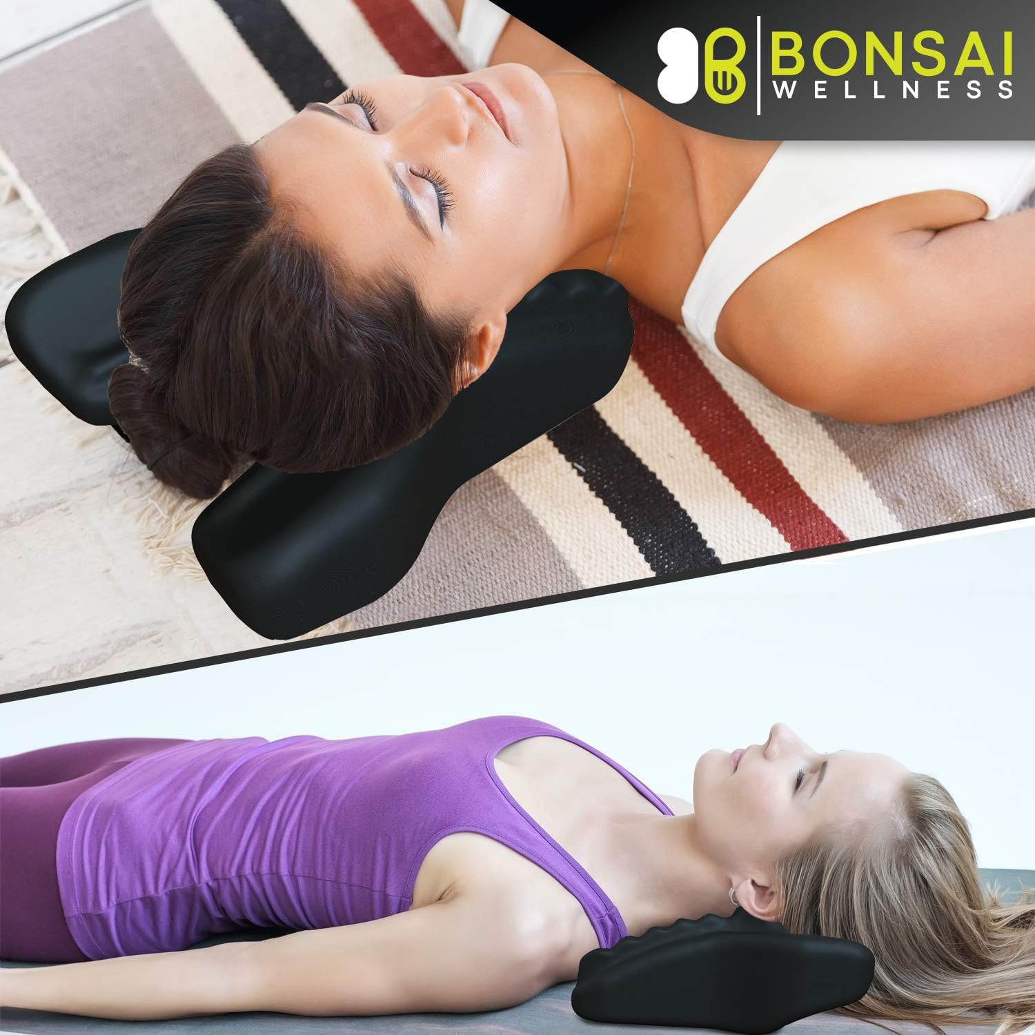 Cervical Traction Occipital Release Tool - Chiropractic Orthotic Device for Neck and Shoulder Pain Myofascial Thoracic Deep Tissue Trigger Point Therapy Massager and Posture Corrector with Acupressure