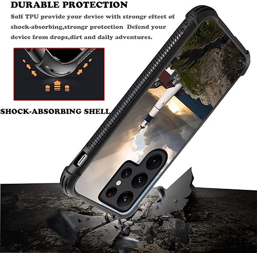 Miniatura 5 de CARLOCA Funda compatible con Samsung Galaxy S22 Ultra, diseño gráfico de identidad, a prueba de golpes, antiarañazos, funda acrílica dura para