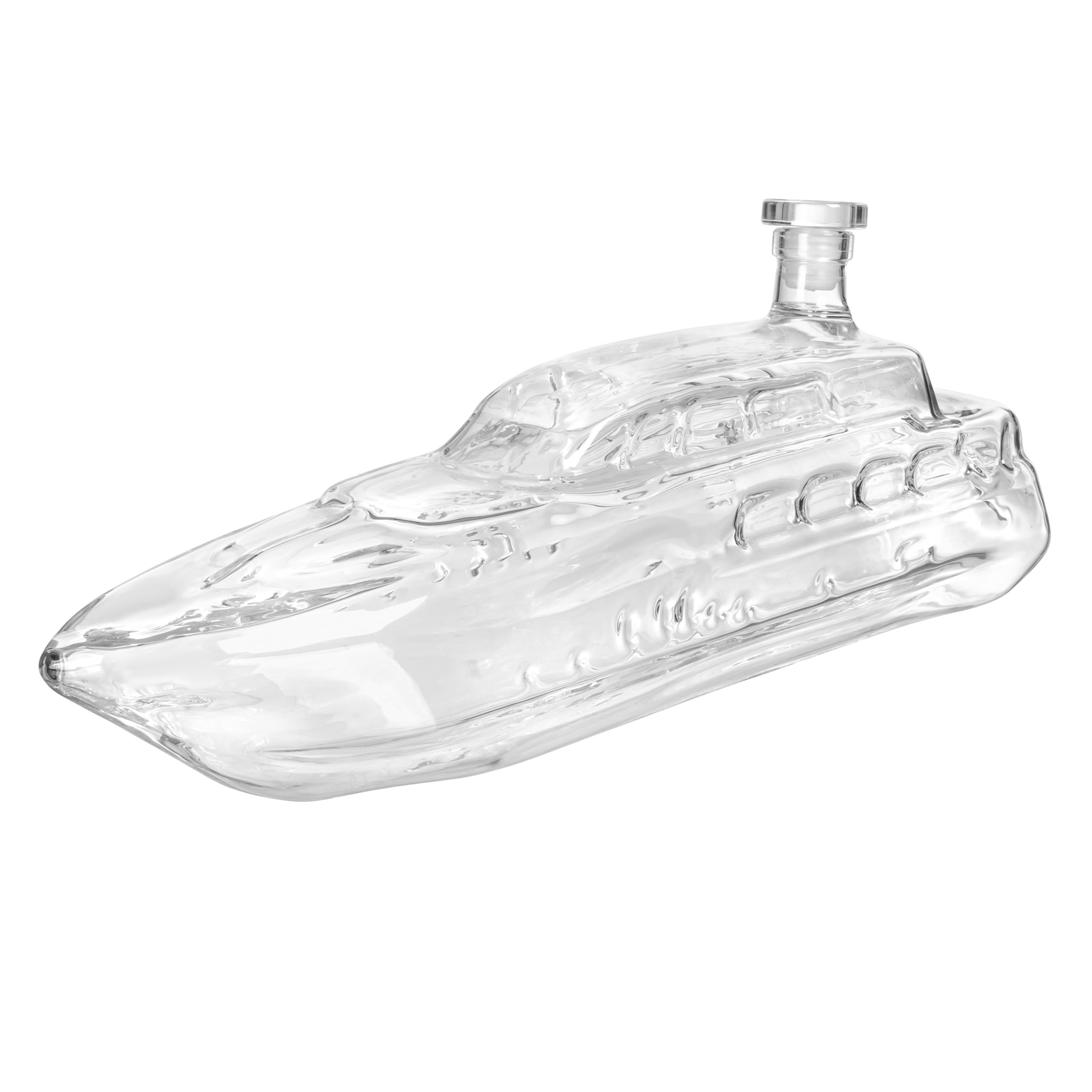 Froster Carafe Yacht, Carafe Whisky 1000 ml, Bateau à Moteur Decanter, Cadeau 40 ans Homme, un Amateur de Whisky