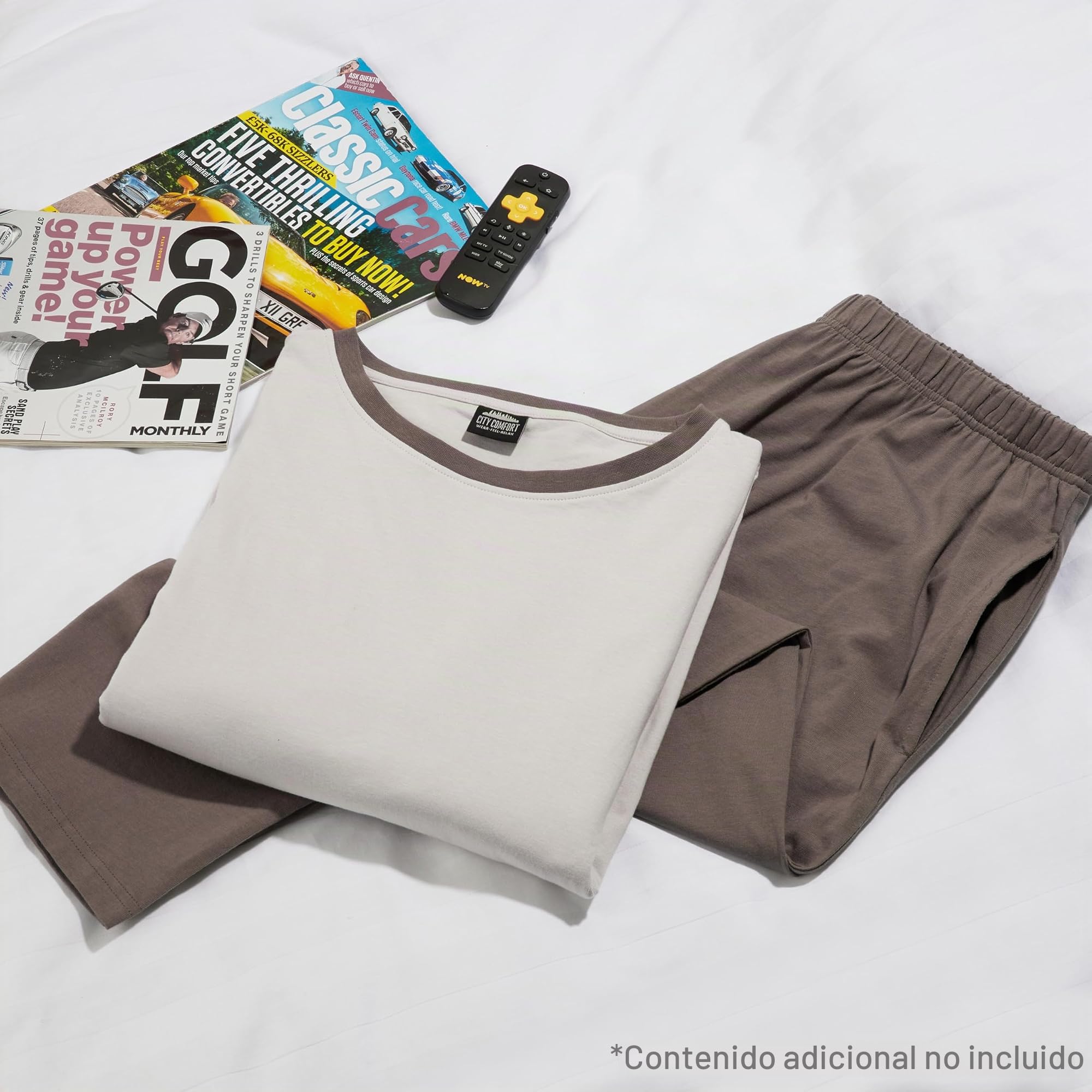CityComfort Pijama Invierno con mangas largas para Hombre