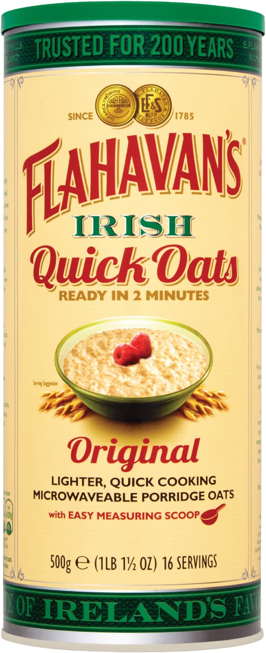 Flahavan's Original Irish Quick Oats Drum (500g)