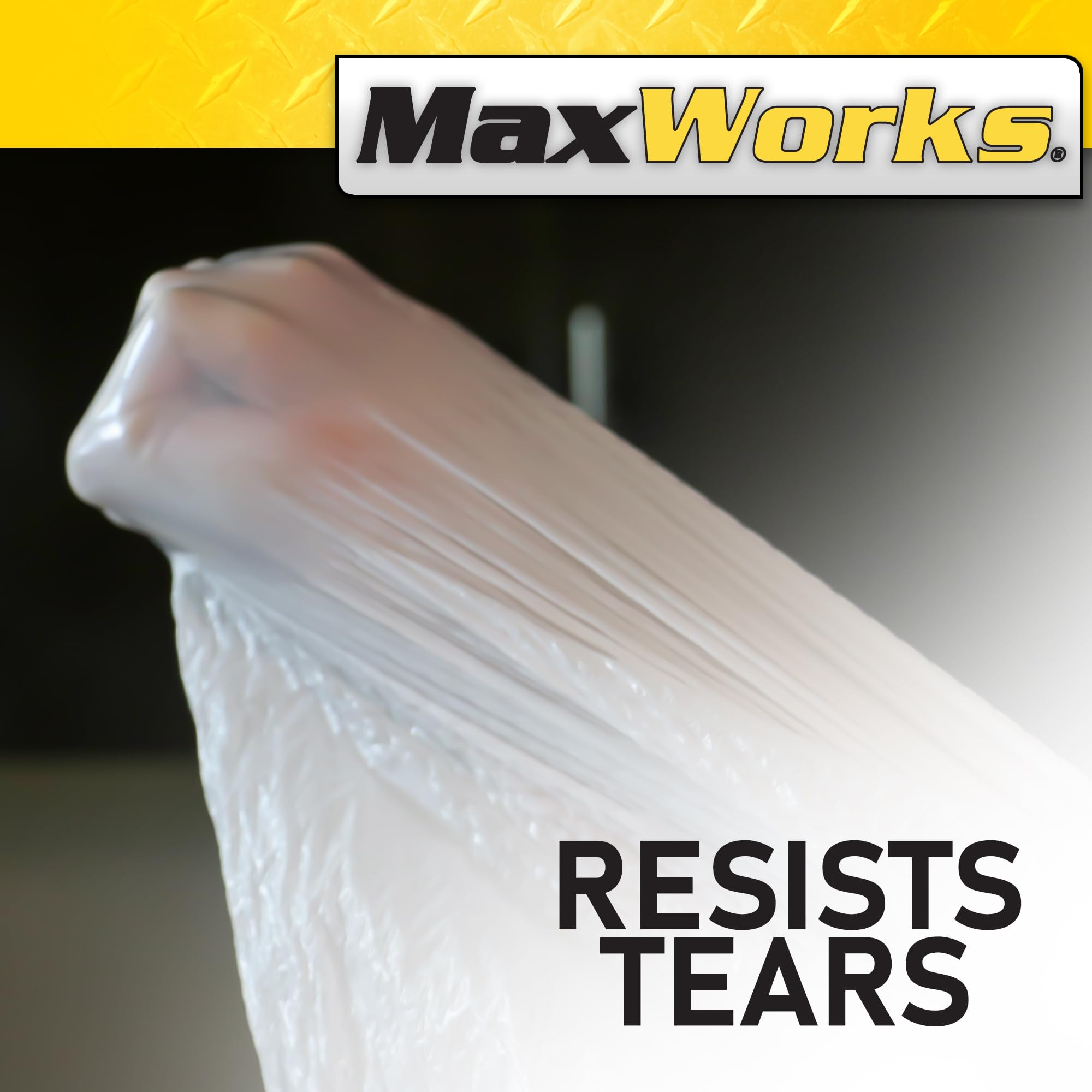 MaxWorks 51040 - Bolsa de basura de 13 galones, paquete de 80 unidades con correa, material de polietileno, grosor de 0.9 mil, tamaño 25 x 24 pulgadas, para fiestas en el hogar, reuniones, limpieza,