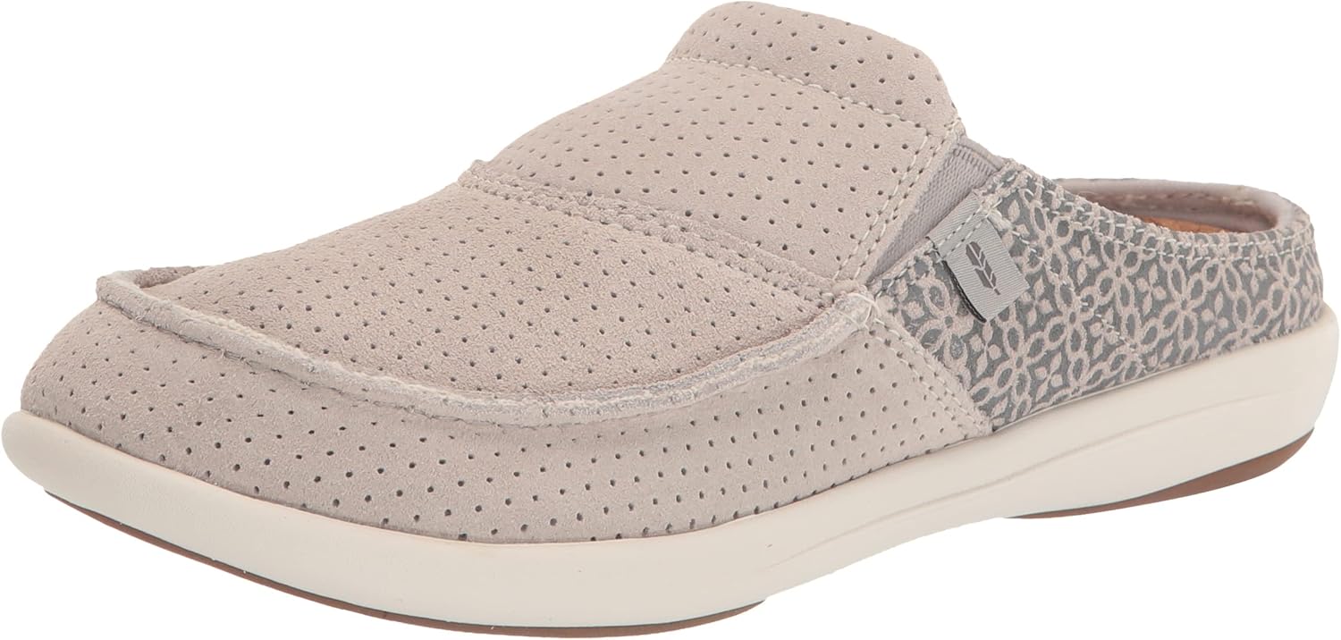 REVITALIGN Women's Siesta Suede Mule, Grey, 9