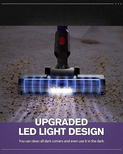 Miniatura 5 de Haoyijor Accesorios de vacío Motorhead para Dyson V15 V8 V7 V10 V11 con barra de cepillo de rodillo suave de repuesto, accesorio de piso de madera