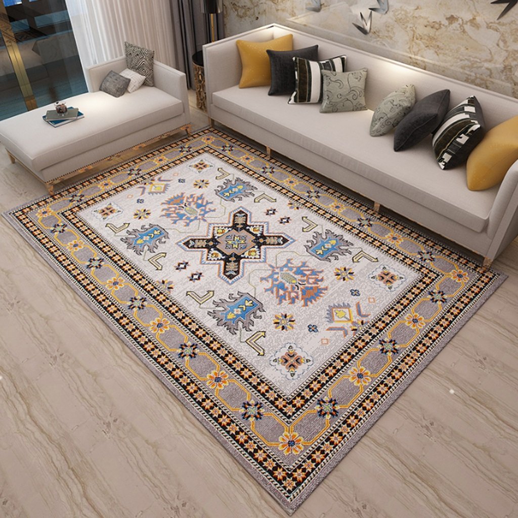 Tapis de salon moderne et art créatif doux pour descente de lit et chambre